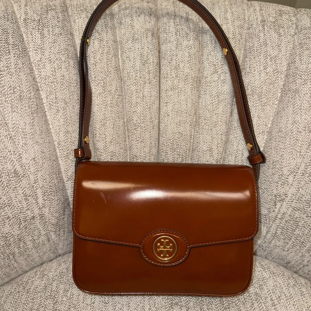 Tory Burch Tan Leather Crossbody Bag - Picture 9 of 16